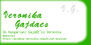 veronika gajdacs business card